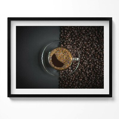 Obraz s rámem Káva a fazole