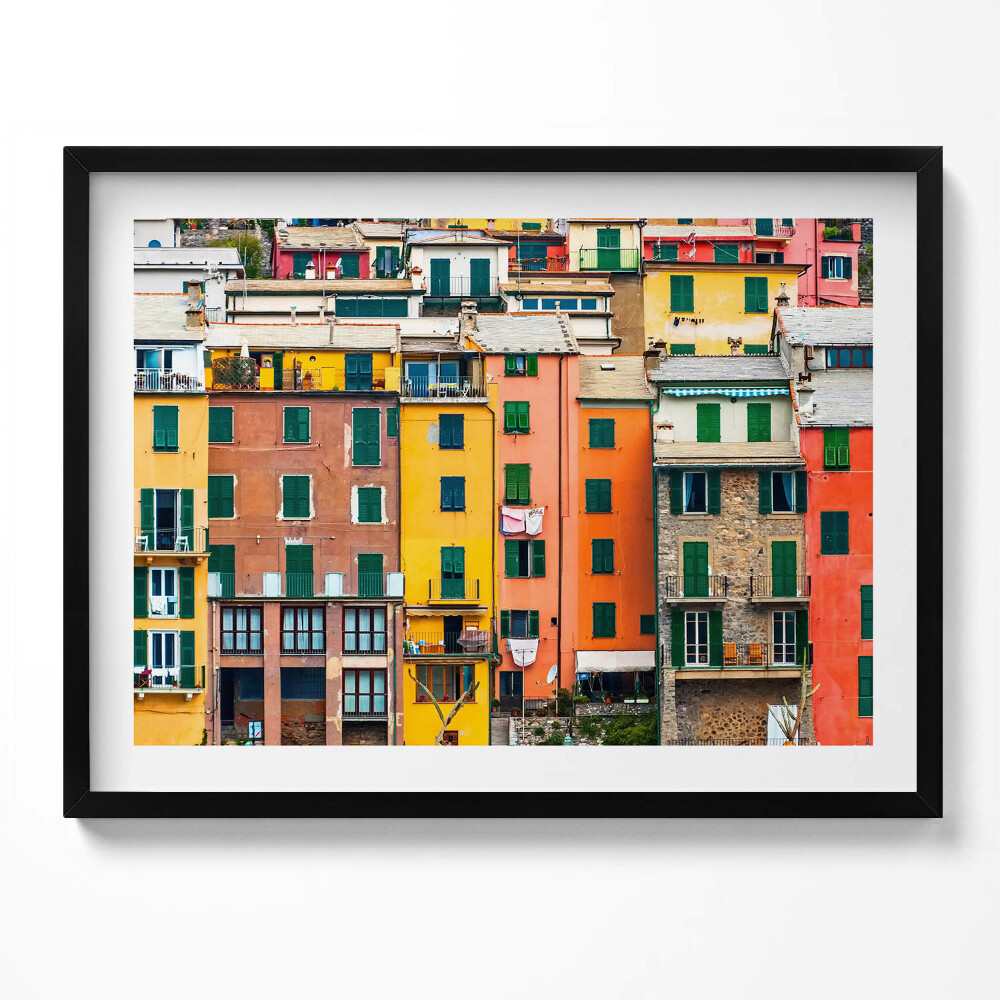 Obraz s rámem Barevná architektura budov