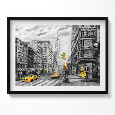 Obraz s rámem Ulice Empire State Building