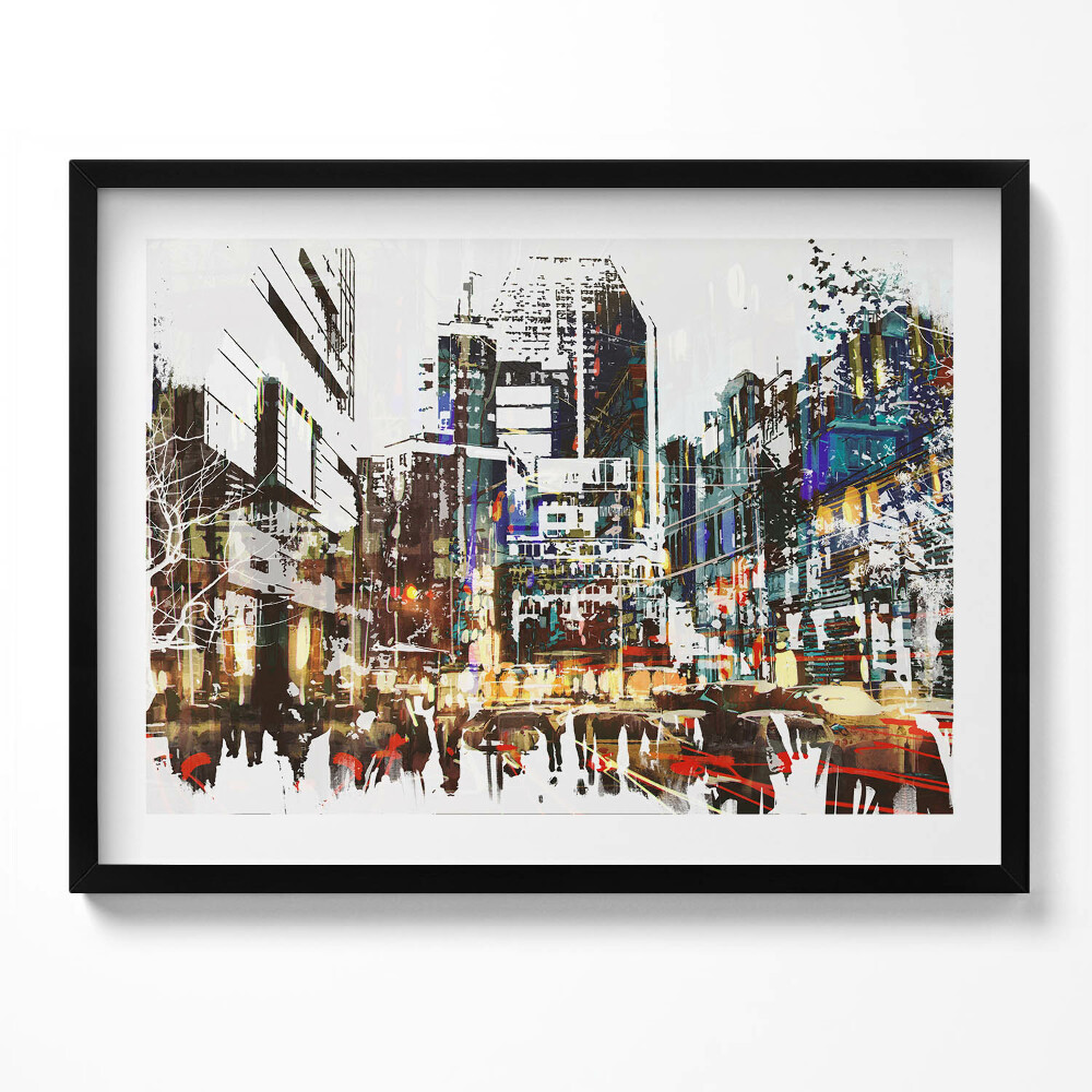 Obraz s rámem New York – město překypující životem