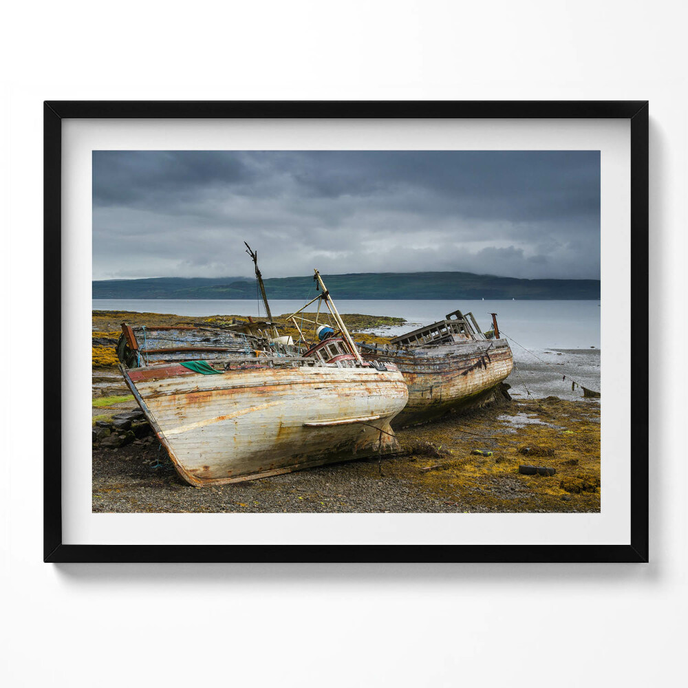 Obraz s rámem Salen Bay a lodě