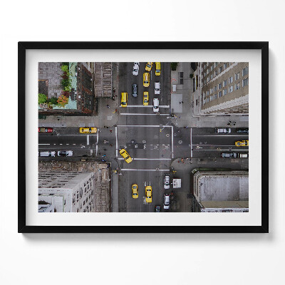 Obraz s rámem Manhattan 5th Avenue v New Yorku