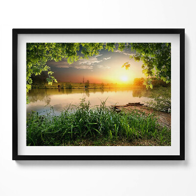 Obraz s rámem Západ slunce, letní dny