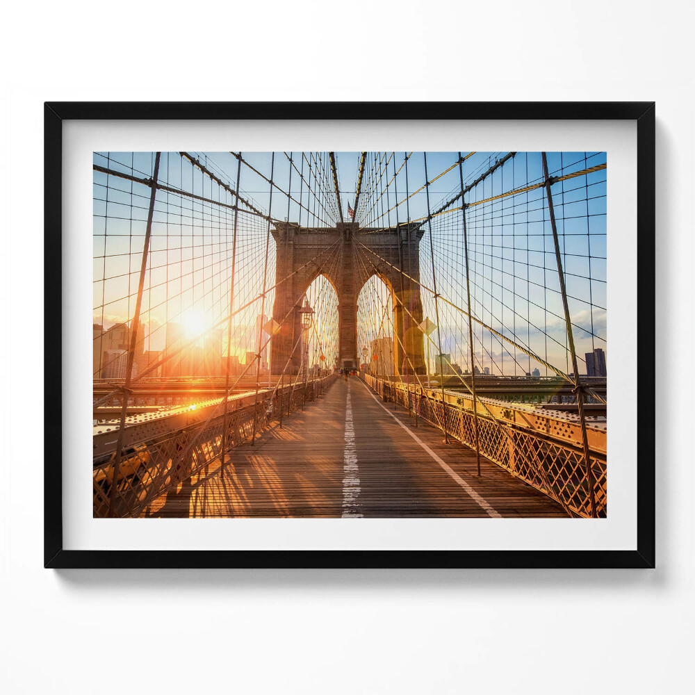 Obraz s rámem Brooklynský most NYC