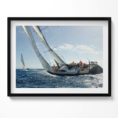 Obraz s rámem Regata plachetnic