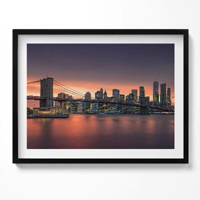 Obraz s rámem New York East River