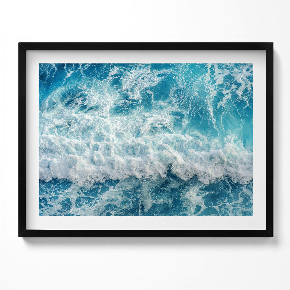 Obraz s rámem Letecký pohled na vlnu oceánu