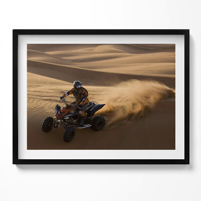 Obraz s rámem Jízda na čtyřkolce v poušti