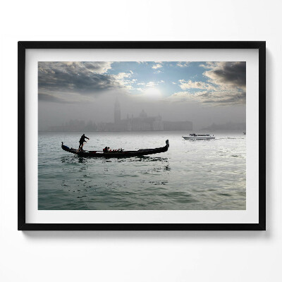 Obraz s rámem Benátské gondoly