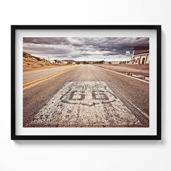 Obraz s rámem Route 66 Americká státní silnice
