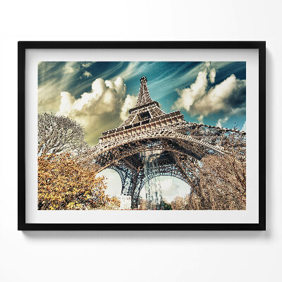Obraz s rámem Skvělý výhled na Eiffelovu věž