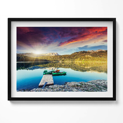 Obraz s rámem Říční krajina