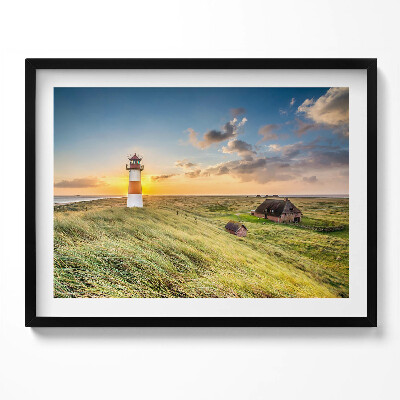 Obraz s rámem Seznam majáku na Syltu