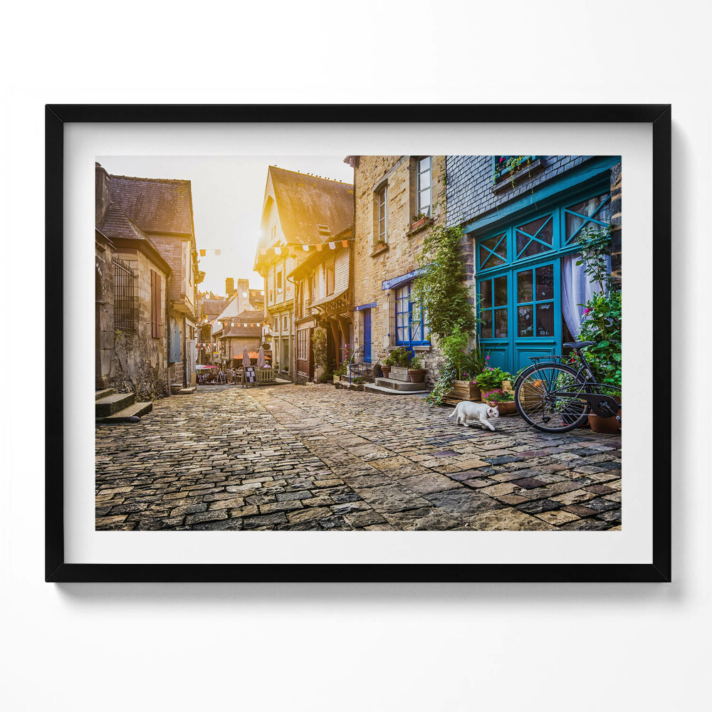 Obraz s rámem Ulice starého města
