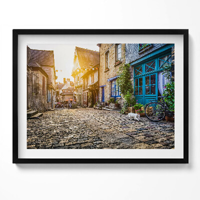 Obraz s rámem Ulice starého města
