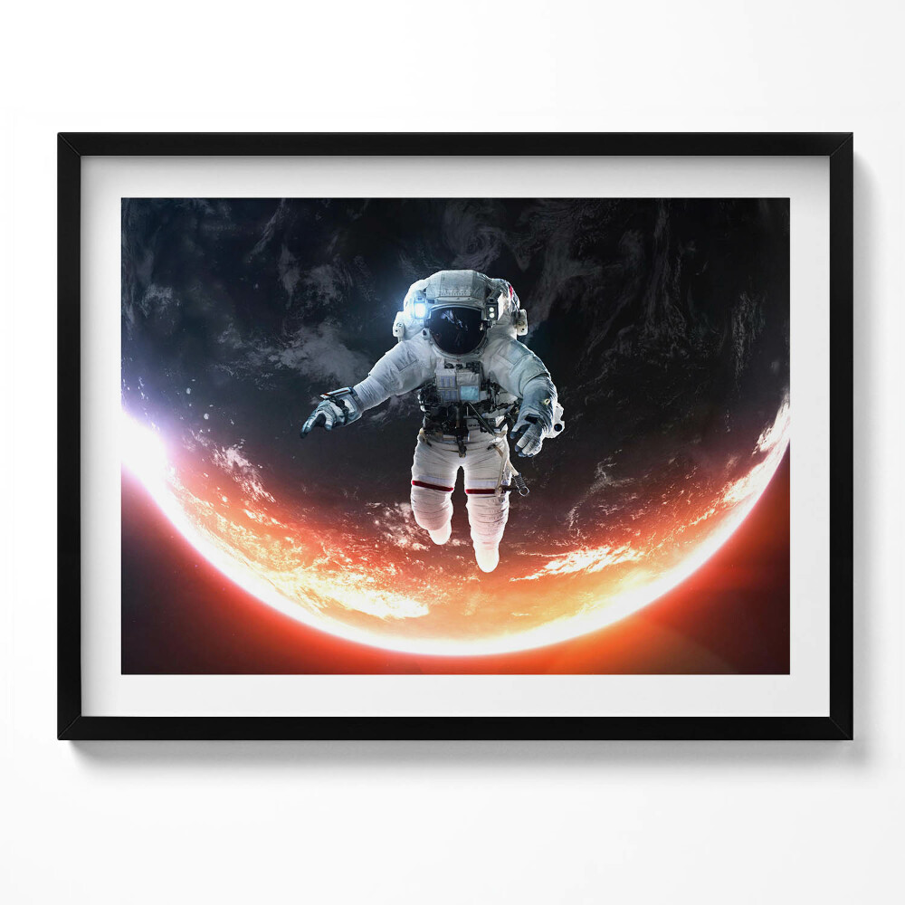 Obraz s rámem Astronaut ve vesmíru