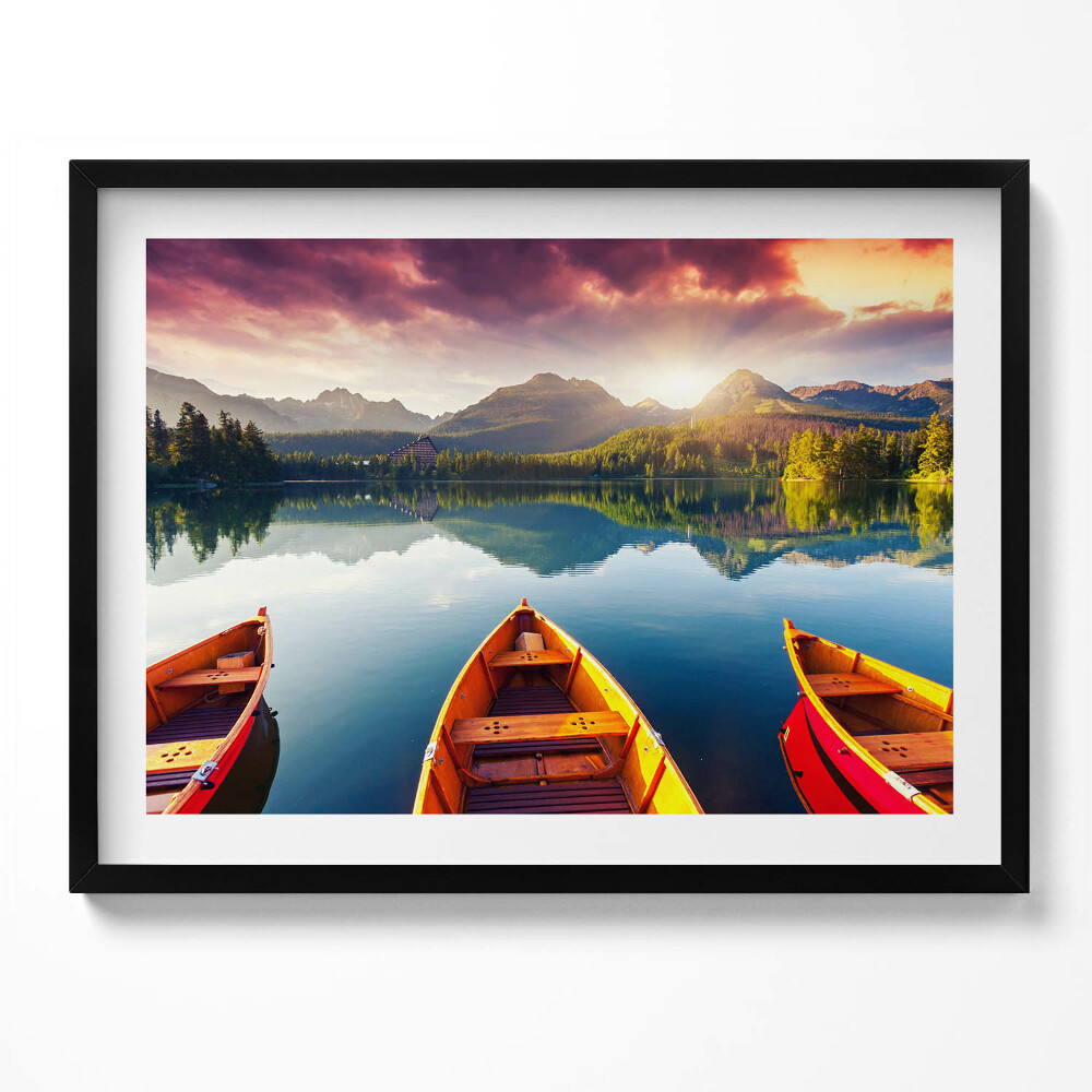 Obraz s rámem Národní park Štrbské Pleso, Slovensko