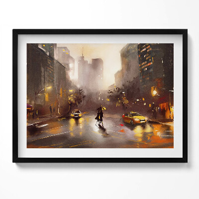 Obraz s rámem Pohled na ulici v New Yorku