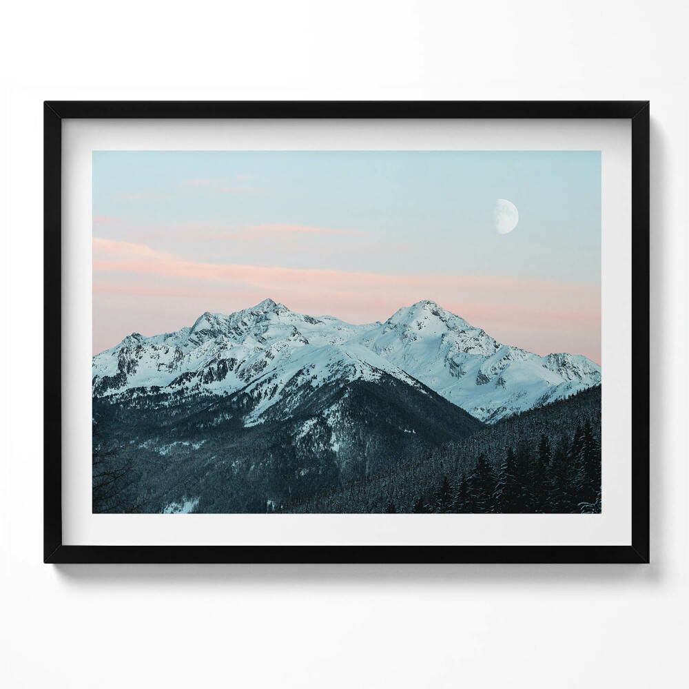 Obraz s rámem Pohoří v zimě