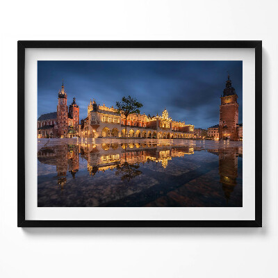 Obraz s rámem Krakov, Rynek Sukiennice