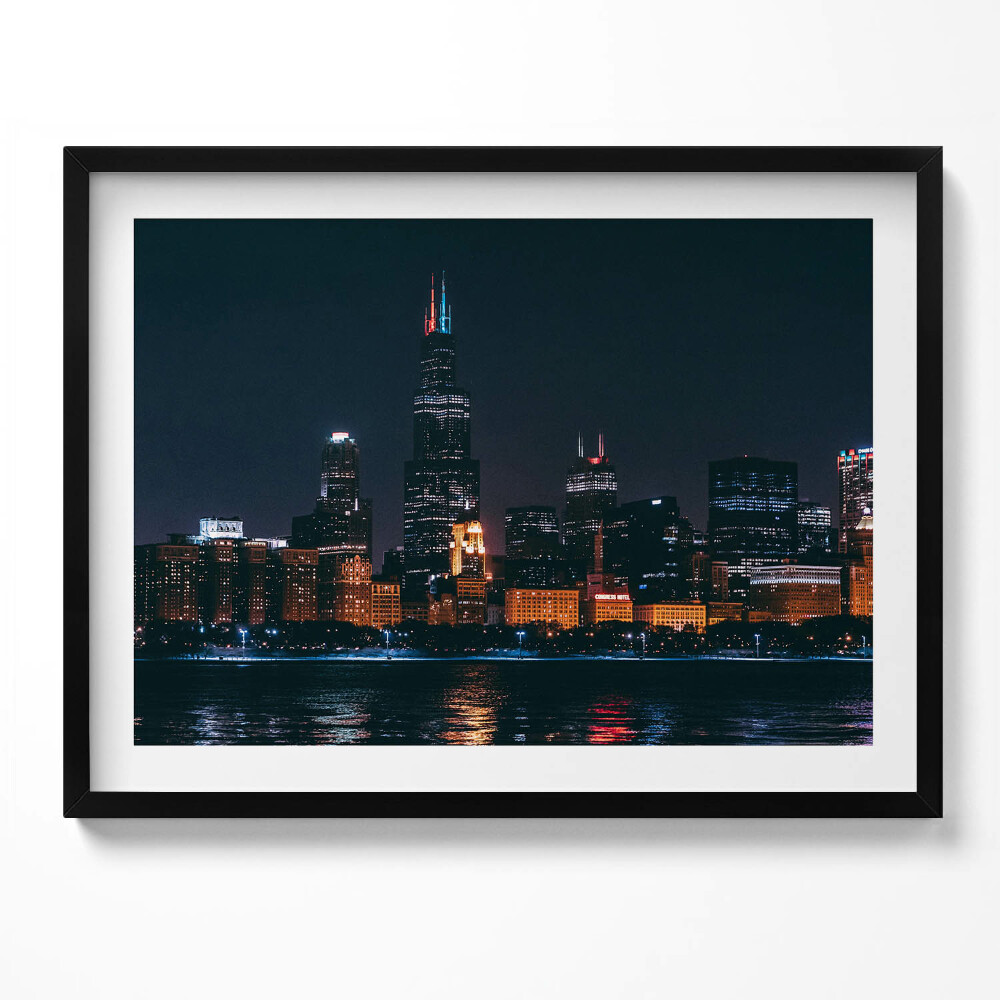 Obraz s rámem Panoráma města Chicago