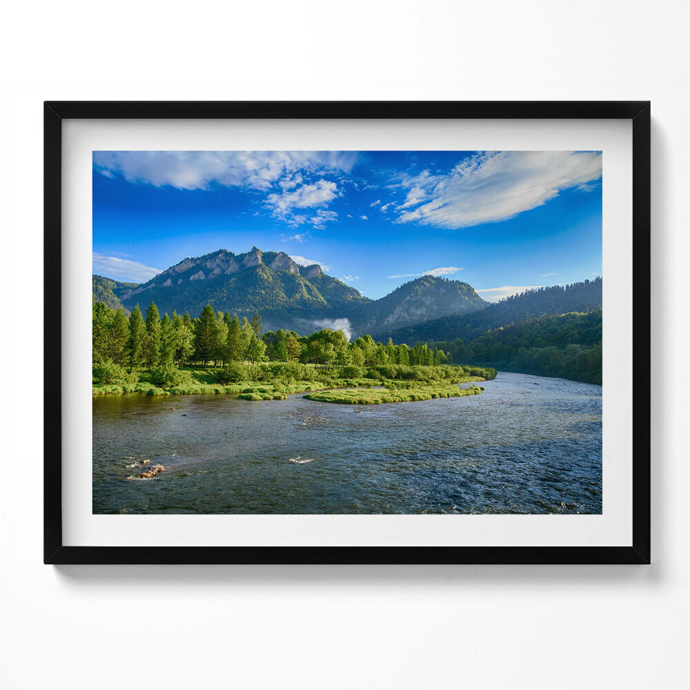 Obraz s rámem Průhyb Dunajce v pohoří Pieniny