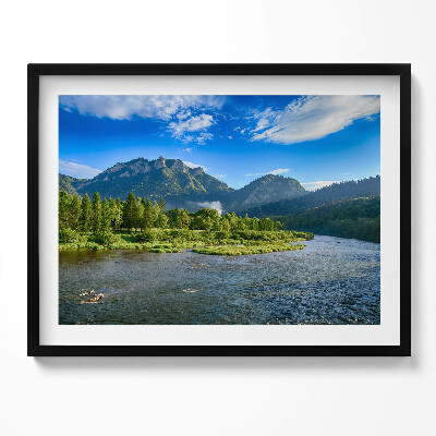 Obraz s rámem Průhyb Dunajce v pohoří Pieniny