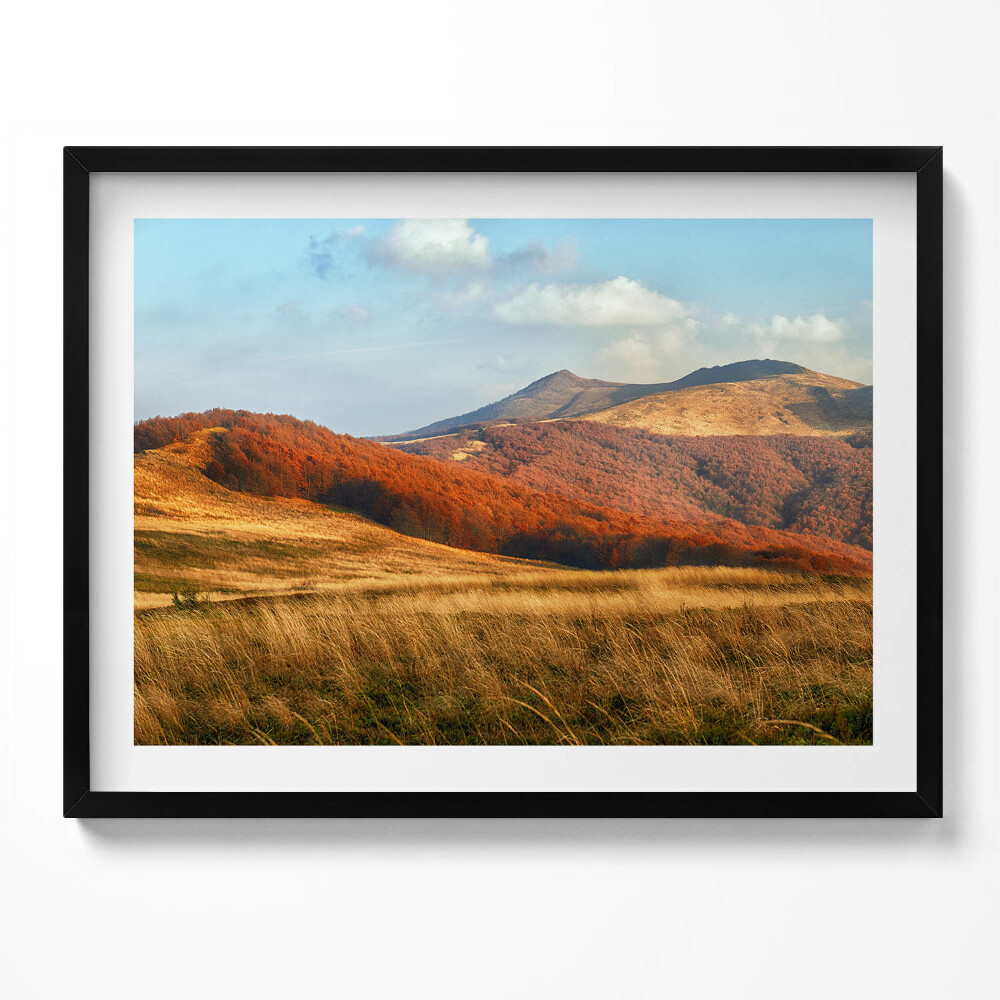 Obraz s rámem Horská krajina na podzim