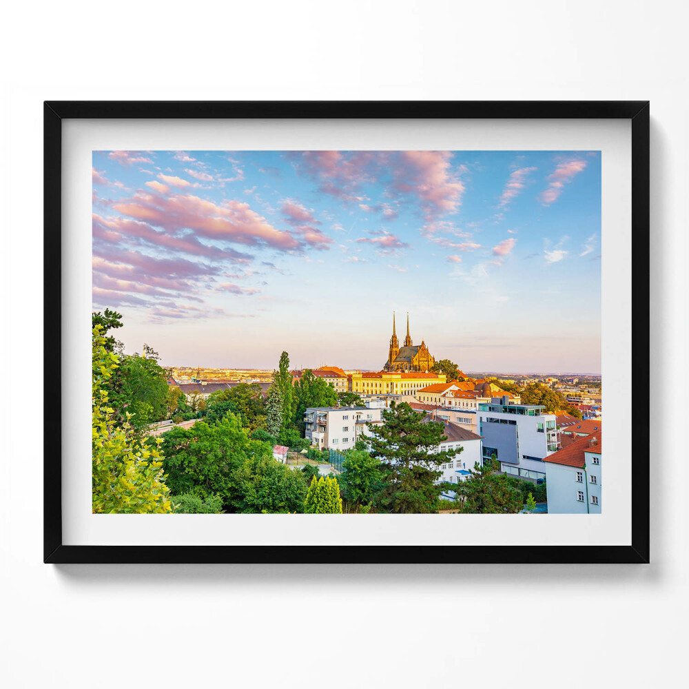 Obraz s rámem Budovy Brno Česká republika