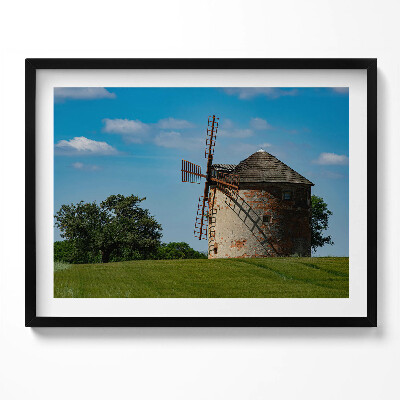 Obraz s rámem Moravský větrný mlýn