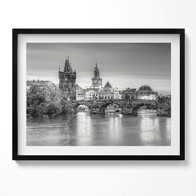 Obraz s rámem Pohled na Karlův most v Praze