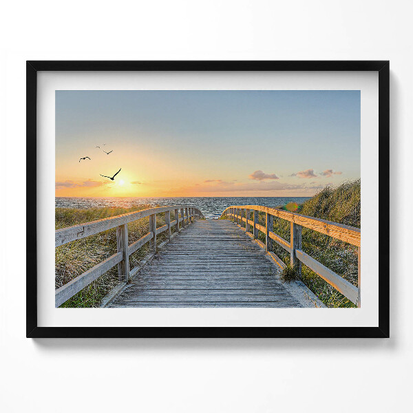 Obraz s rámem Dovolená u moře v Německu