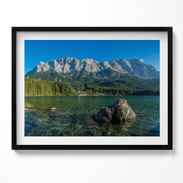 Obraz s rámem Summit Zugspitze v Německu