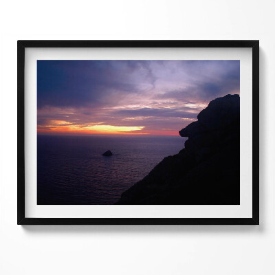 Obraz s rámem Kamenná hlava