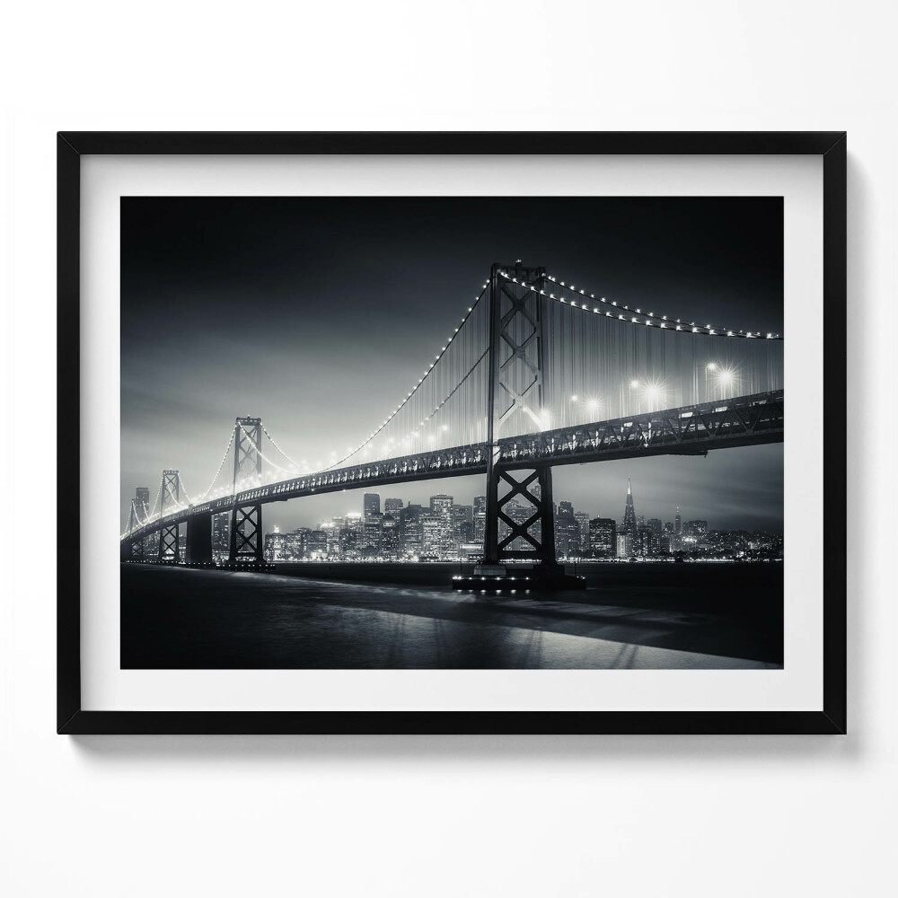 Obraz s rámem Most v noci San Francisco