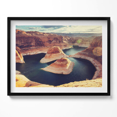 Obraz s rámem Powel lake USA