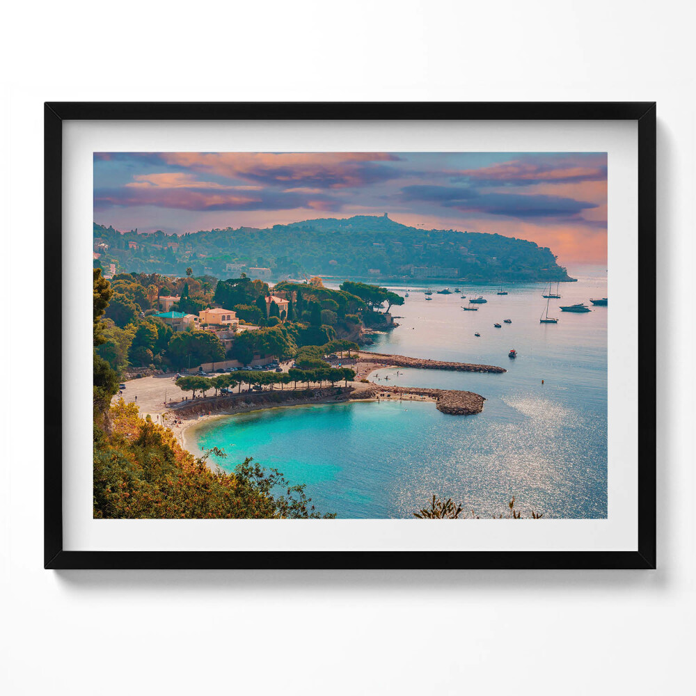 Obraz s rámem Pohled na Francouzskou riviéru