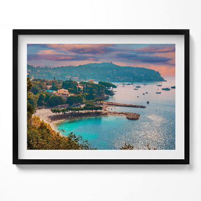 Obraz s rámem Pohled na Francouzskou riviéru