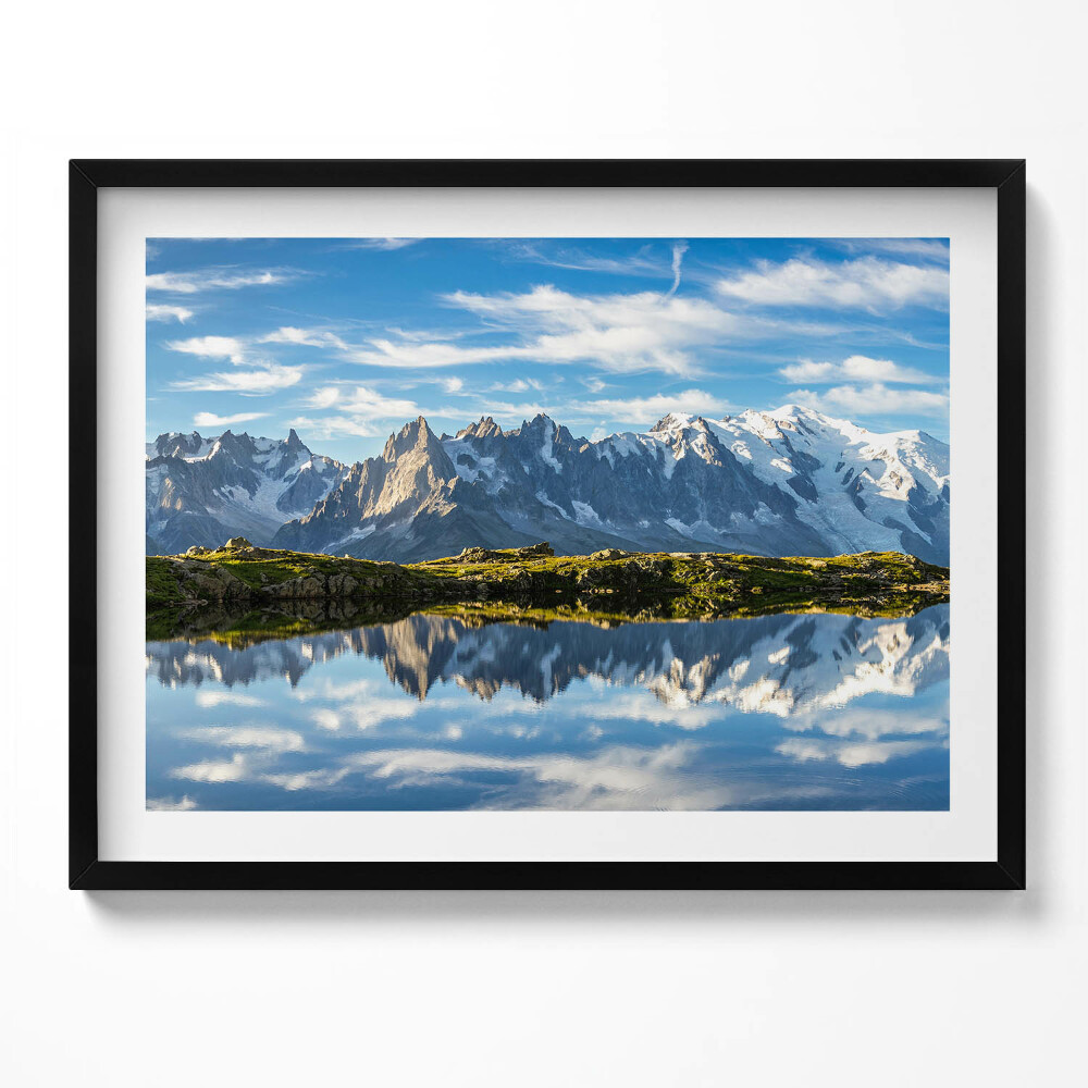 Obraz s rámem Údolí Chamonix, Francouzské Alpy