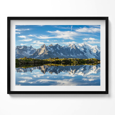 Obraz s rámem Údolí Chamonix, Francouzské Alpy