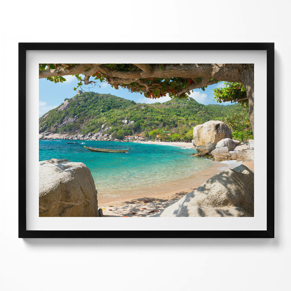 Obraz s rámem Výhled na moře Koh Tao Thajsko