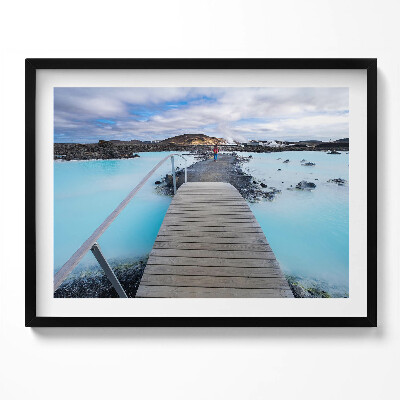 Obraz s rámem Atrakce na Islandu