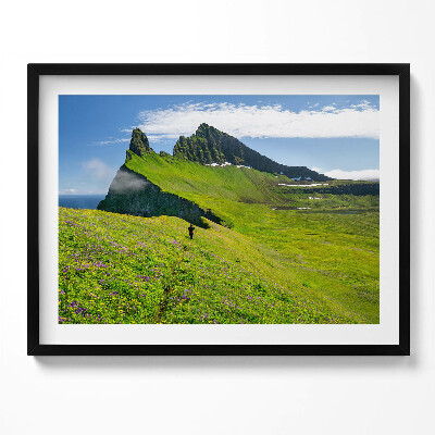 Obraz s rámem Islandská rezervace Hornstrandir