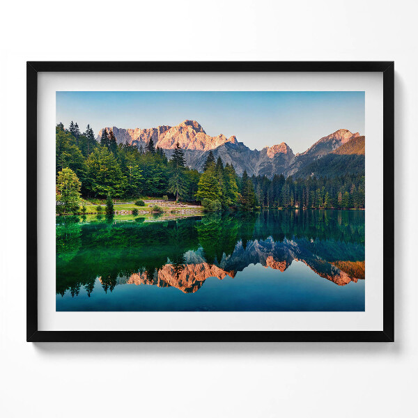 Obraz s rámem Jezerní krajina