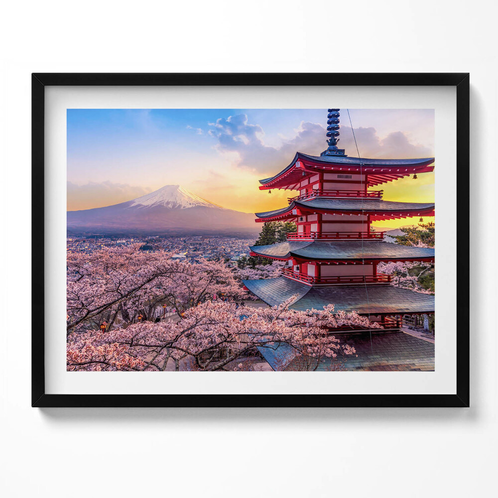 Obraz s rámem Japonská konstrukce
