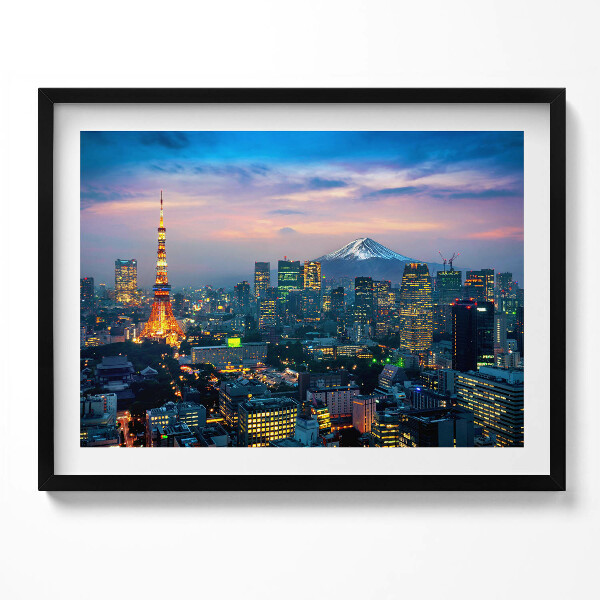 Obraz s rámem Město v noci