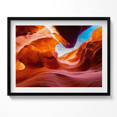 Obraz s rámem Skalní krajina kaňonu