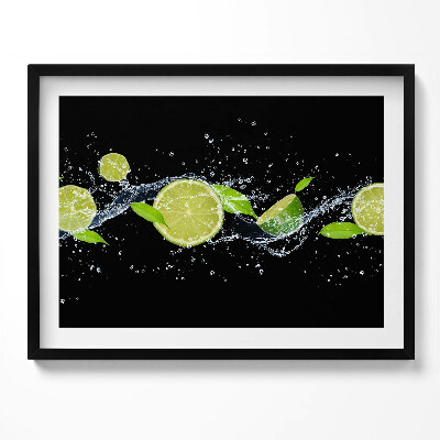 Obraz s rámem Limetková voda