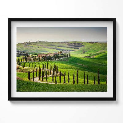 Obraz s rámem Krajina, italská atmosféra