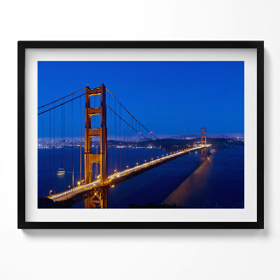 Obraz s rámem Pohled na Golden Gate Bridge